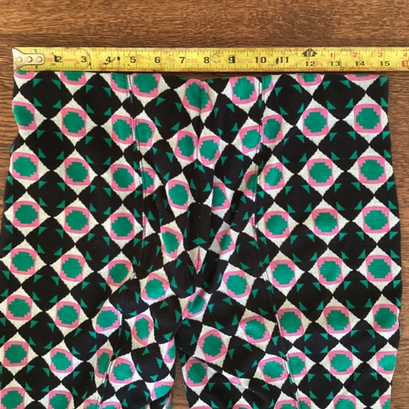 Maeve by Anthropologie The Margot Kick Flare Cropped Pants Stretch Geometric - Picture 14 of 14